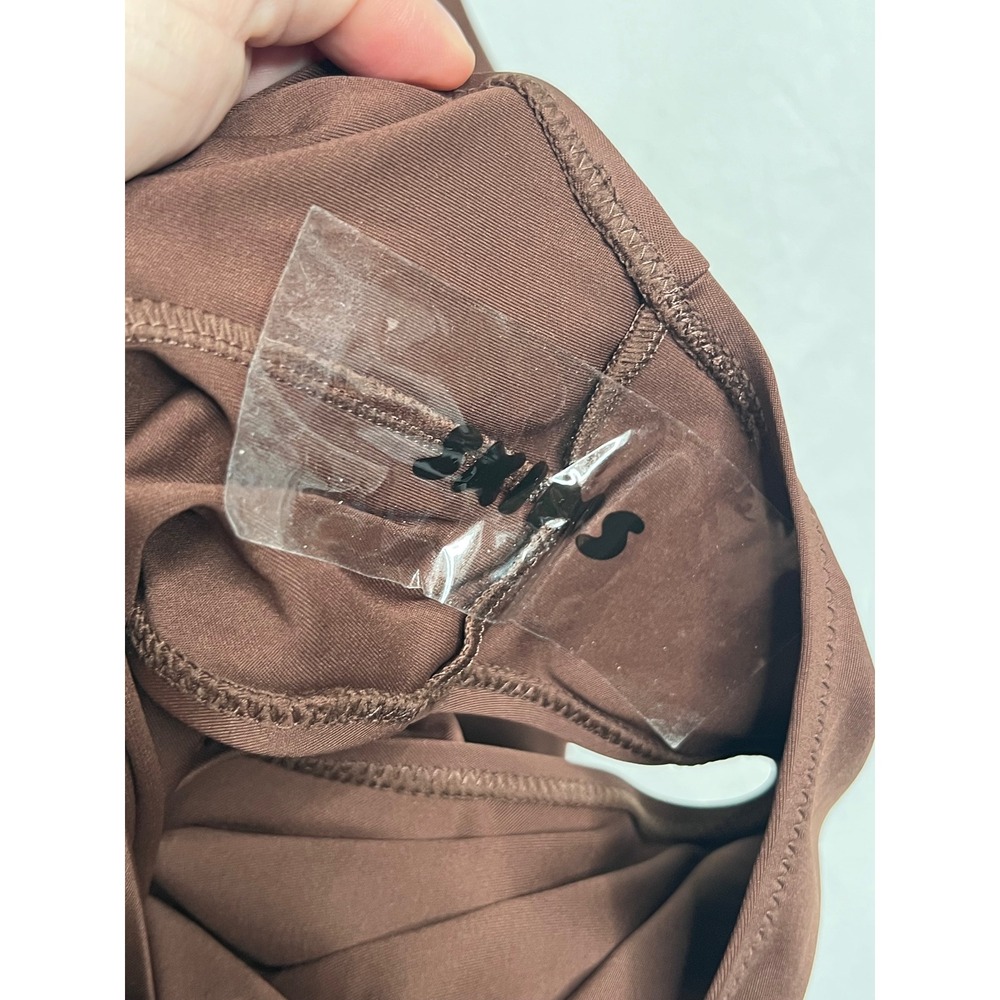 NWT Skims Sculpting Swim Ruched One Piece Bathing Suit Plus Sz 3X Cocoa Brown - Picture 9 of 11